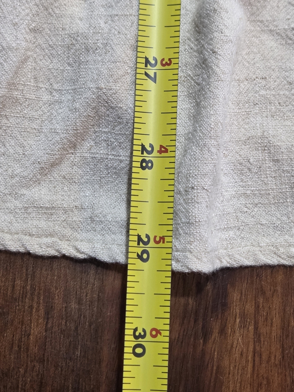 Monteau Beige Linen Blend Button Front Midi Dress Sleeveless Coastal Beach S - Picture 5 of 7